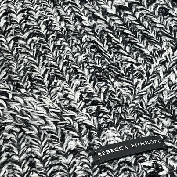 Rebecca Minkoff Beanie Hat Women OS Winter Marbled Pom Pom Knit Ski Outdoor Hike - Picture 9 of 9